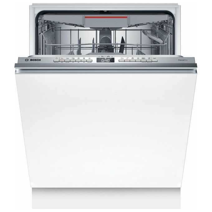 Bosch SMV4ECX21E Serie 4 – Lavastoviglie da incasso a scomparsa totale 14 coperti, classe energetica B, Home Connect, apertura automatica EfficientDry, terzo cestello VarioDrawer (81,5×59,8×55 cm), colore inox (pannello comandi)