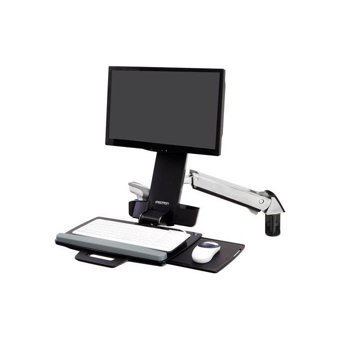 Ergotron StyleView Sit-Stand Combo Arm Kit Montaggio per Display 24'' in Alluminio