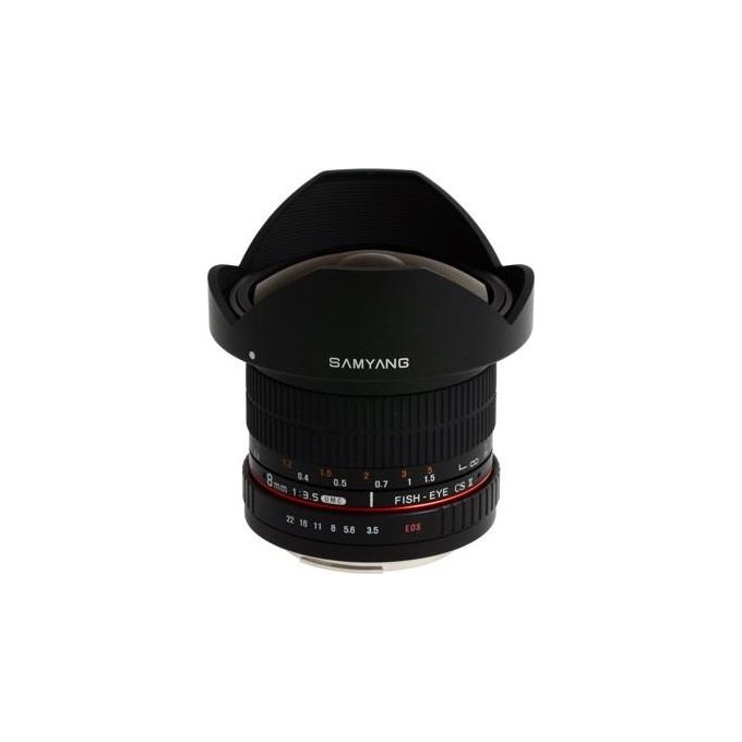 Samyang Obiettivo 8mm F-3.5 Fish-eye Umc Cs Ii Per Canon