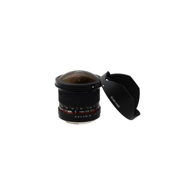 Samyang Obiettivo 8mm F-3.5 Fish-eye Umc Cs Ii Per Canon