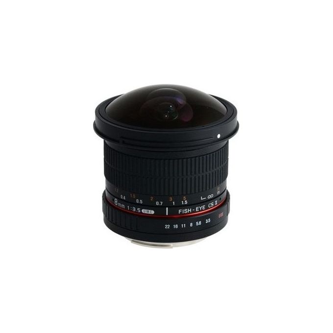 Samyang Obiettivo 8mm F-3.5 Fish-eye Umc Cs Ii Per Canon