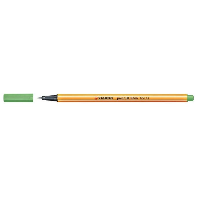 STabilo confezione 10Pz Fineliner Point 88 Verde neon