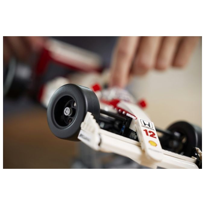 LEGO 10330 Icons Modellino da Costruire McLaren MP4-4 con Minifigure di Ayrton Senna 693 pezzi colore Nero