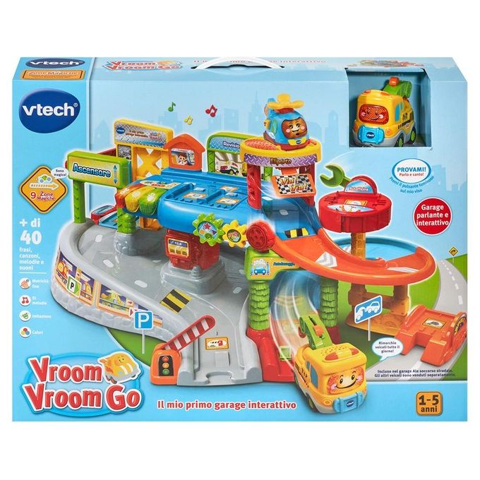 VTech Vroom Vroom Go Il Mio Primo Garage Interattivo