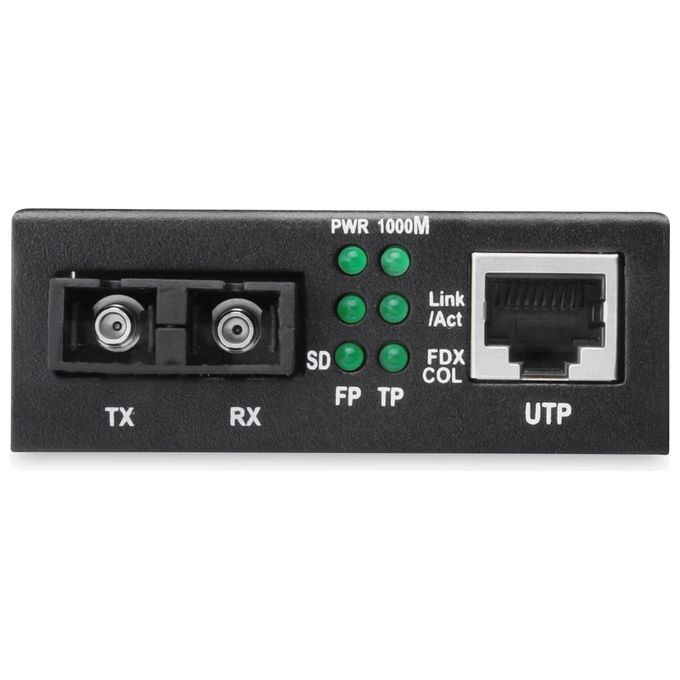 Digitus Convertitore Media Gigabit Ethernet 1000 Mbit-s 1310 nm Modalita' Singola Nero
