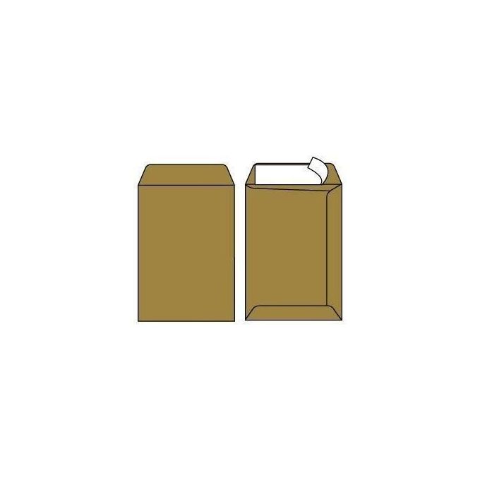Pigna Envelopes 270150 Buste a Sacco Piatto Strip Carta Kraft Avana Riciclata FSC 100 g Formato 229x324 mm Confezione da 500 Pezzi colore Avana