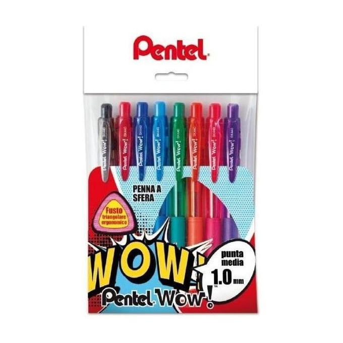 Pentel Cf8 penna Sfera wow 1.0 col. Ass.ti