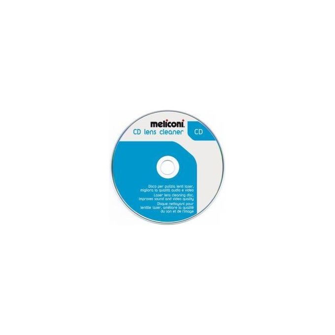 Meliconi Cd Cleaner per Pulizia PC e Periferiche Efficace Ristrutturazione Dischi per un Uso Ottimale