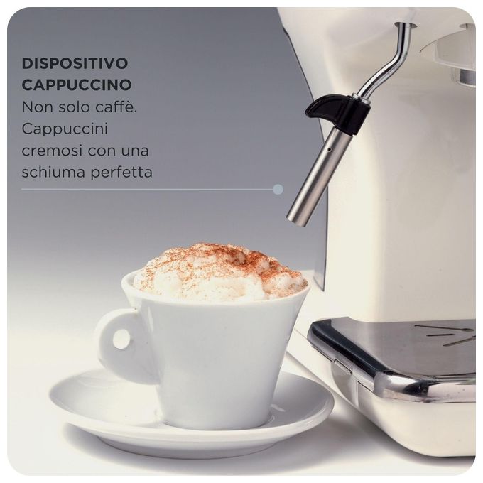 Ariete Macchina da caffe' Espresso 138915 Polvere + Cialde, Cappuccinatore, Celeste