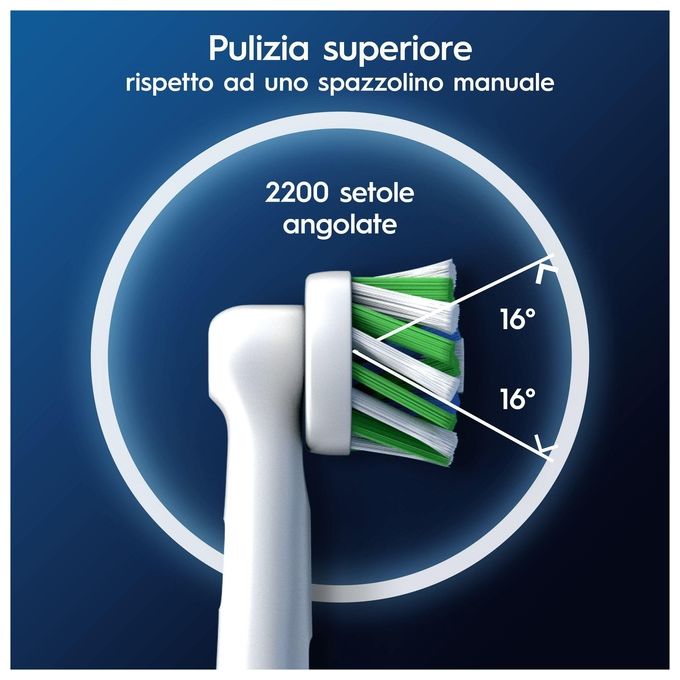 Braun Oral-B Testine Di Ricambio Pro Cross Action 5 Testine