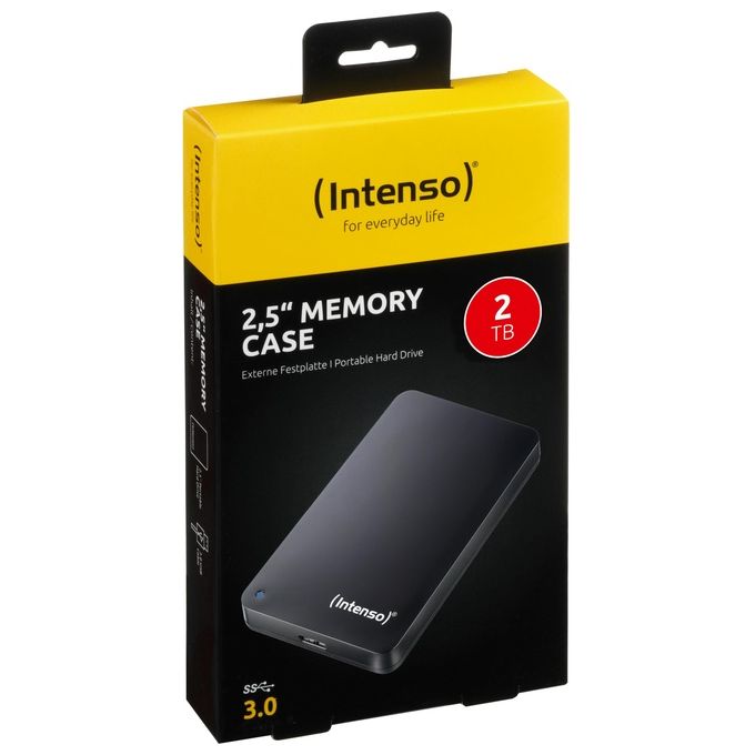 Intenso 6021580 HDD Esterno 2.5 Pollici USB 3.0 2000Gb Autoalimentato Nero