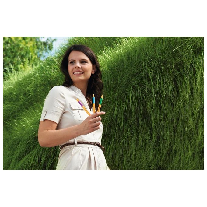 Penna a sfera Ecosostenibile - STABILO pointball - 79% Plastica Riciclata - Astuccio da 4 - Colori assortiti
