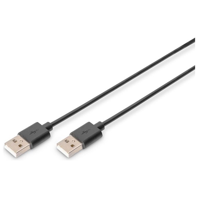 Digitus Cavo Usb 3mt Connettori Usb Tipo A Maschio -Maschio Usb 2.0 Colore Nero
