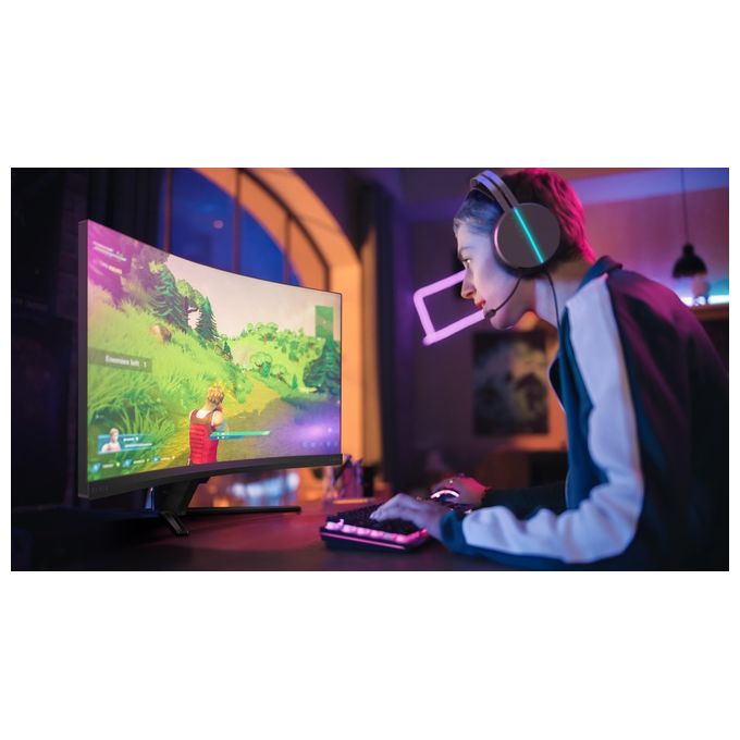 Philips Evnia 3000 32M2C3500L Monitor Gaming Curvo 32'' QHD 180Hz 05ms FreeSync Premium HDR10 grigio scuro