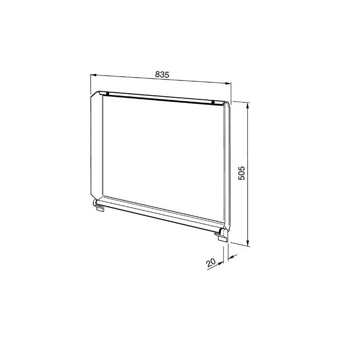 SMEG C90CNE-2 Coperchio per piani di cottura con comandi frontali 90cm