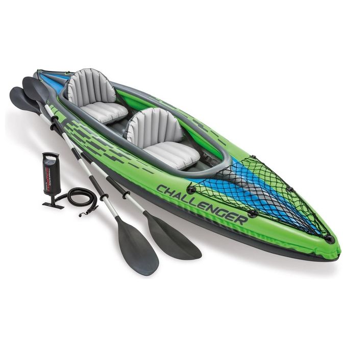 Intex Canoa Challenger k2 Gonfiabile cm 351x76x38 2 posti