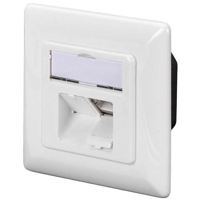 Digitus DN-9007-S-1 Presa Energia 2 per Rj-45 Bianco