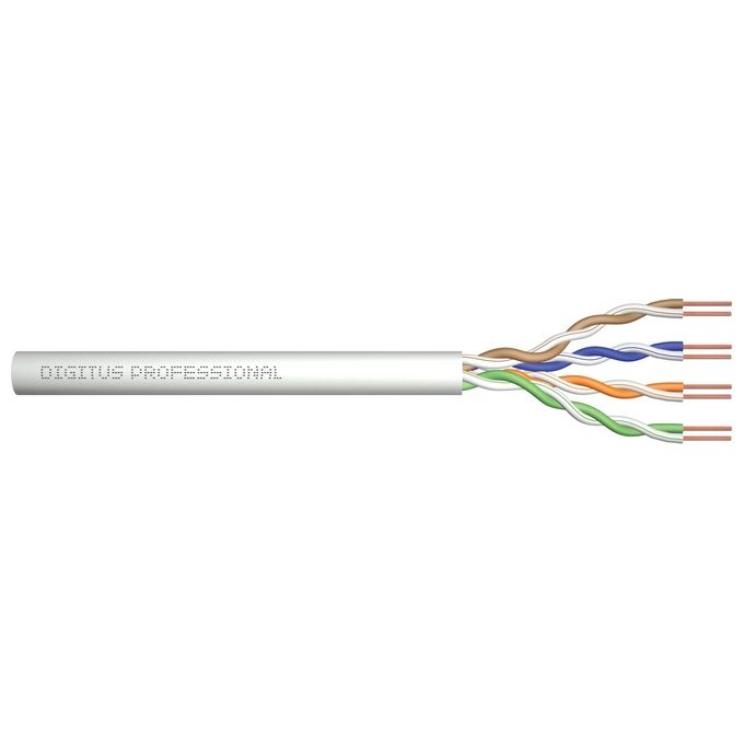 Digitus Cavo di Installazione Rete Cat 6 U-Utp Matassa 305mt Materiale Cca Classe Eca