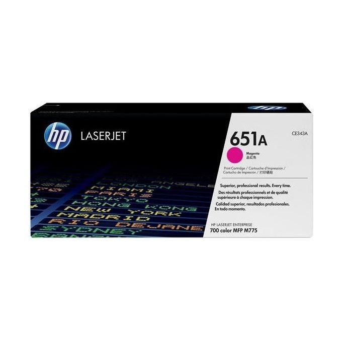 HP 651A Magenta originale LaserJet cartuccia toner ( CE343A ) Contract per LaserJet Enterprise 700 MFP M775dn, 700 MFP M775f, 700 MFP M775z, 700 MFP M775z+