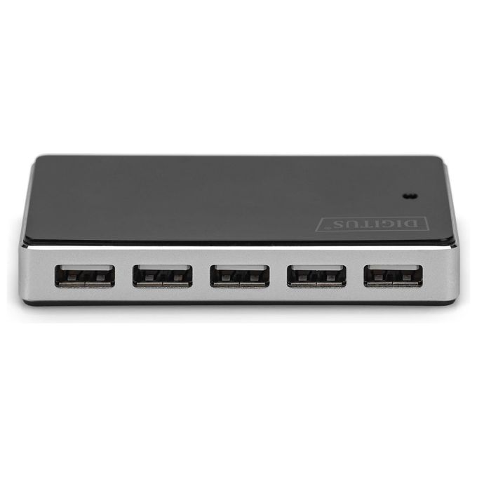 Digitus Hub Con 10 Porte Usb 2.0 Con Alimentatore Esterno
