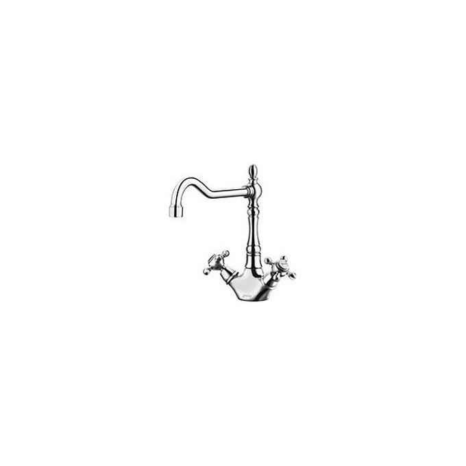 SMEG MIR8CR Miscelatore doppio comando a canna   alta girevole 360° Cromo