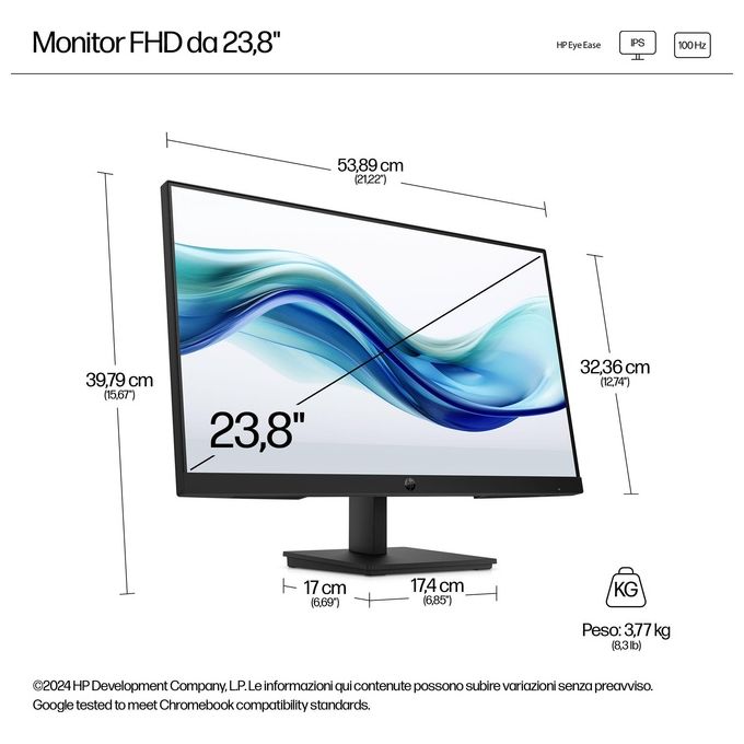 HP Series 3 Pro Monitor Serie 3 Pro FHD da 23.8'' 324pf