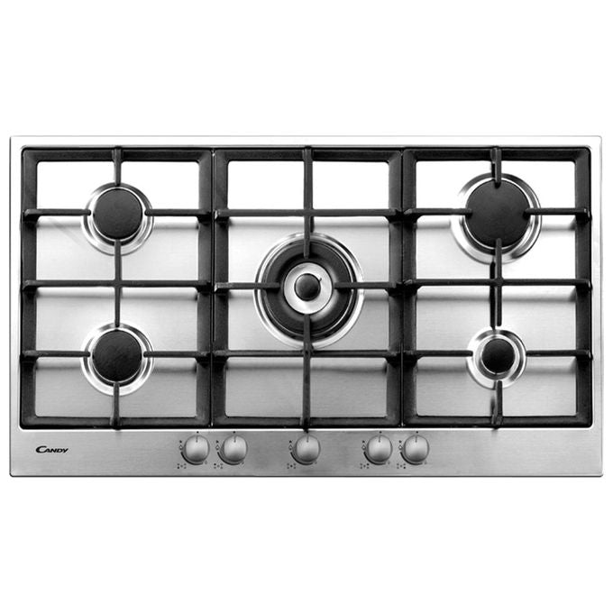Candy PG952-1SXGH Piano Cottura a Gas 5 Zone 90 cm Acciaio Inox