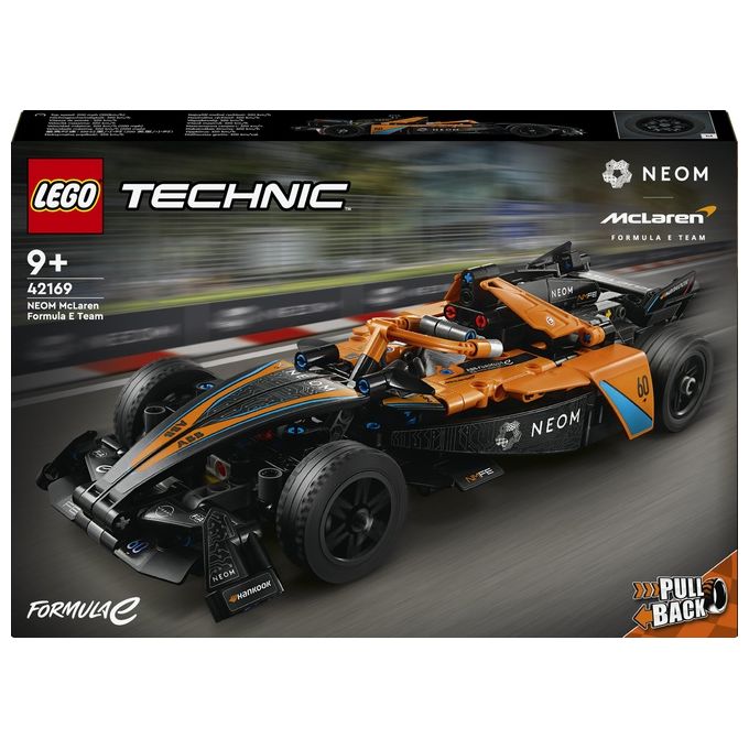 LEGO Technic 42169 NEOM McLaren Formula E Race Car, Macchina Giocattolo per Bambini 9+, Modellino di Auto F1 da Costruire
