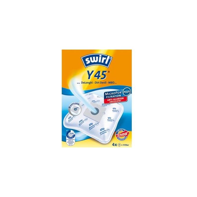 Swirl Y 45 MP Plus Set di Sacchetti e Filtri per Aspirapolvere