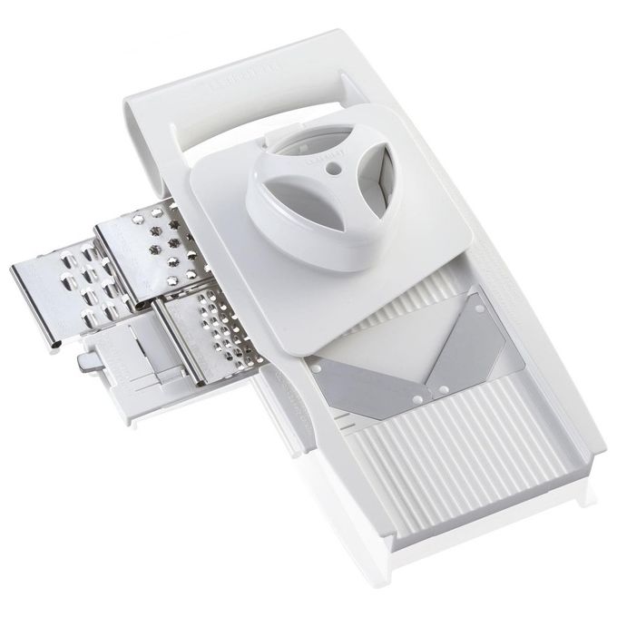 Leifheit 23170 Comfortline Grattugia Universale 5 inserti lavabile in lavastoviglie colore Bianco