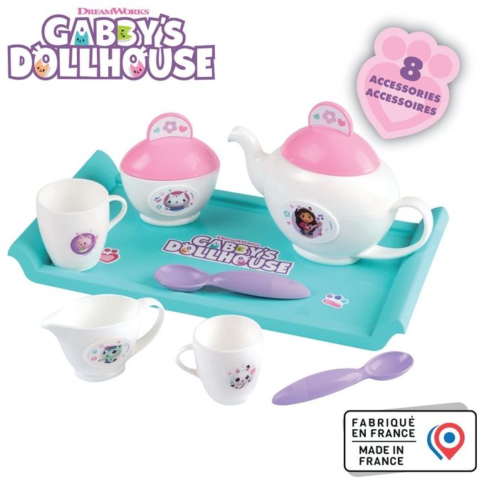 Smoby Casa delle Bambole di Gabby Servizio da te'