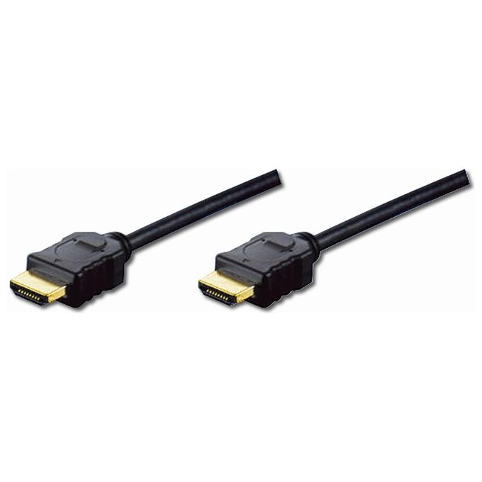 Digitus cavo di collegamento hdmi 3d con ethernet connettori dorati doppia schermatura mt. 5