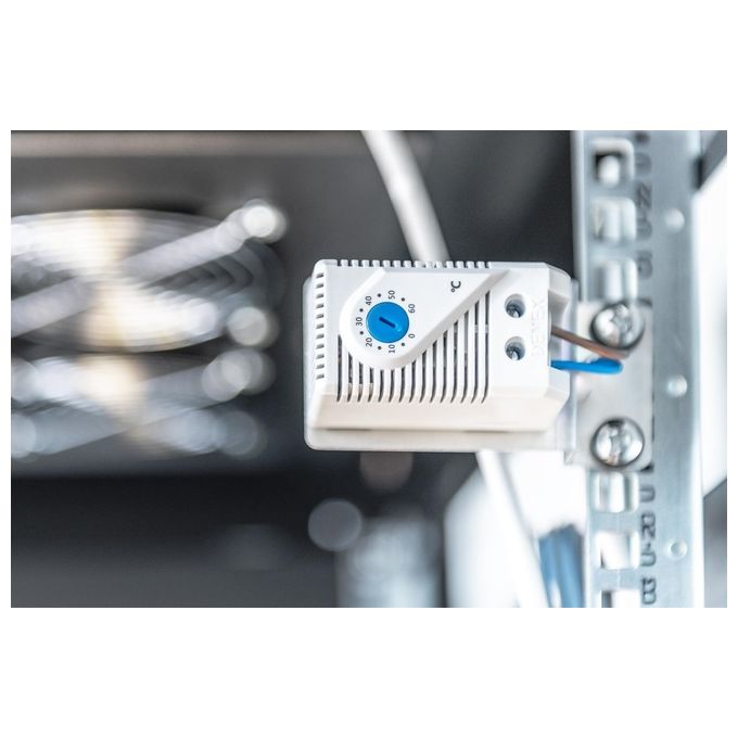 Digitus Kit 4 Ventole Con Termostato Colore Nero per Armadi Linea Professionale (Dn-19 Fan-4-Sw)