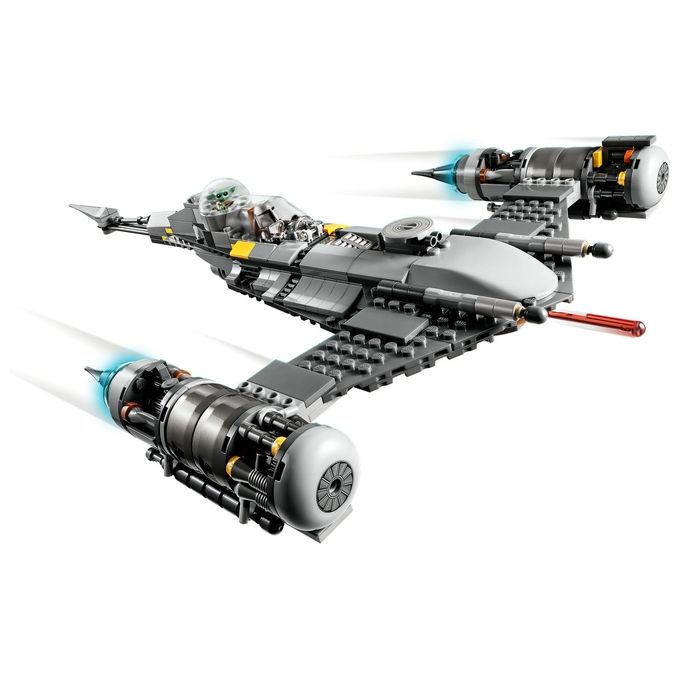 LEGO Star Wars 75325 Starfighter N-1 del Mandaloriano, Personaggi Peli Motto, Droide BD e Baby Yoda, Giocattolo Costruibile