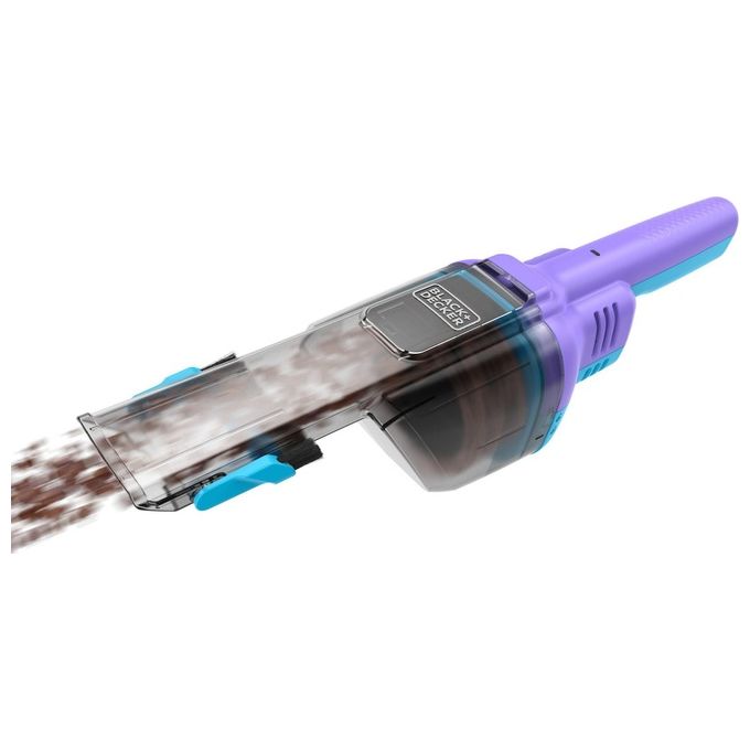 Black+Decker Mini Aspirapolvere Viola e Azzurro