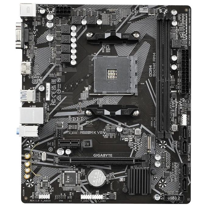 Gigabyte A520M K V2 Scheda Madre AMD A520 Socket AM4 micro ATX