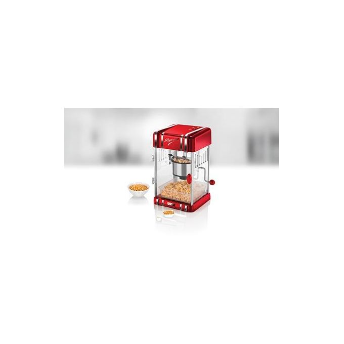Unold Retro Macchina per Popcorn Rosso-Argento 300W
