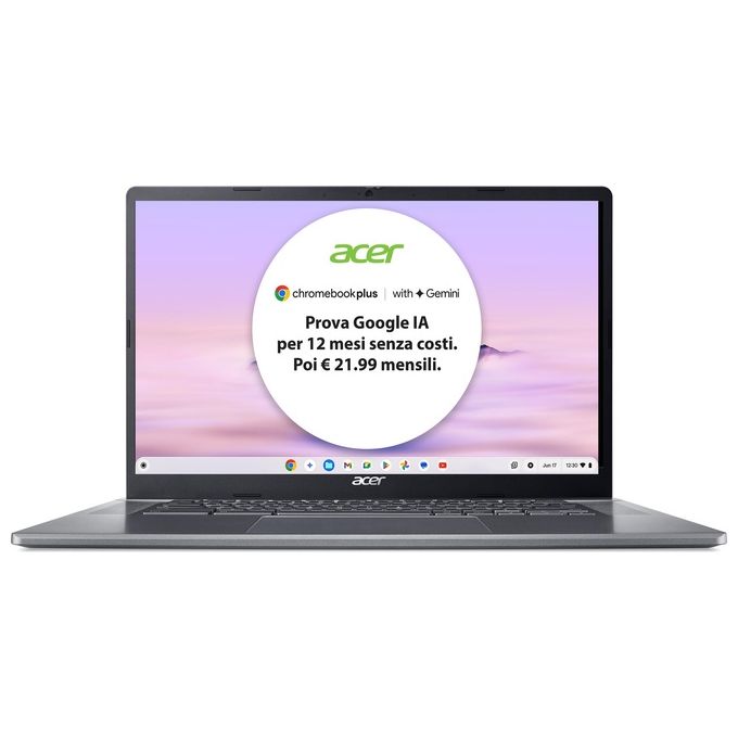 ACER Chromebook Plus 515 CB515-2H-34ZU i3-1215u 8Gb Hd 256Gb Ssd ChromeOS