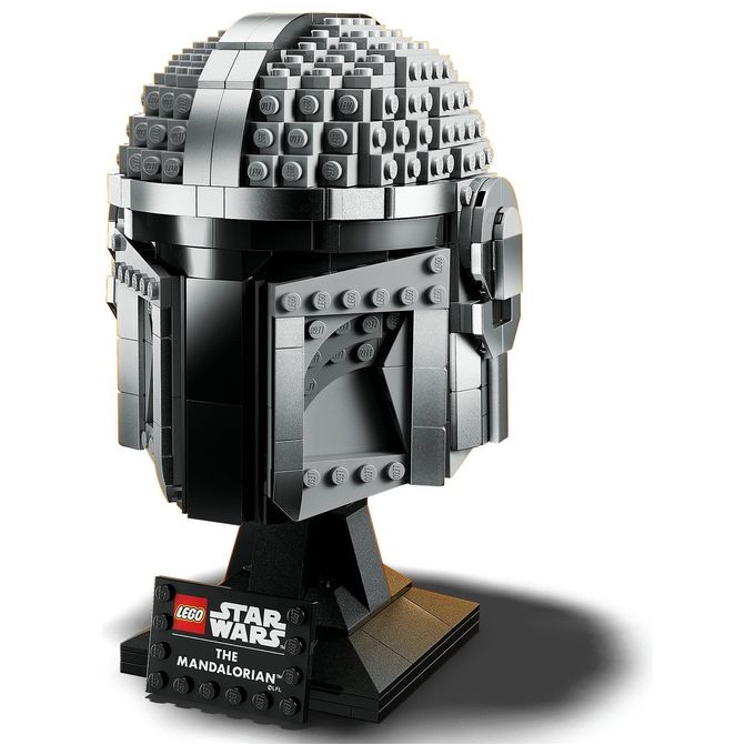 LEGO Star Wars 75328 Casco del Mandaloriano, Elmo da Collezione, Regalo per Adulti da Esposizione di Guerre Stellari