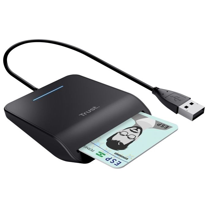 Trust Primo Lettore di DNI Interno Nero CardBus+Usb 2.0
