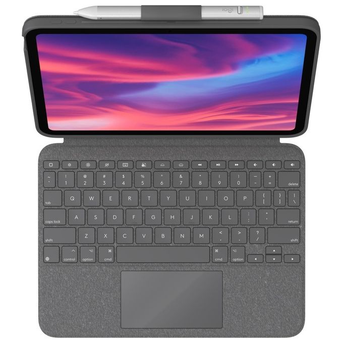 Logitech Custodia con Tastiera Combo Touch iPad 10a Generazione Grigio