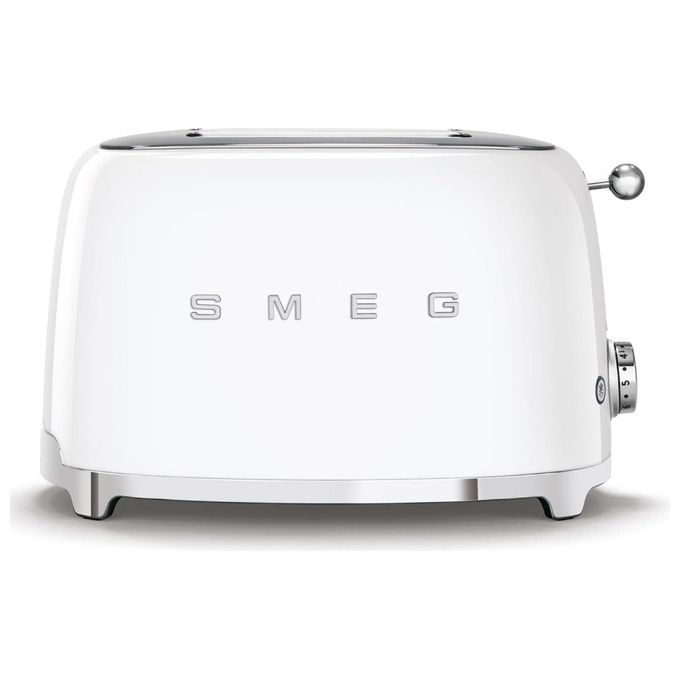 Smeg TSF01WHEU Estetica 50's Style Tostapane 2 Fette 6 Livelli di Doratura Bianco
