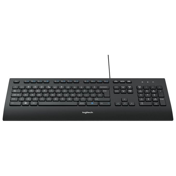 Logitech K280e Tastiera USB QWERTZ Svizzere Nero