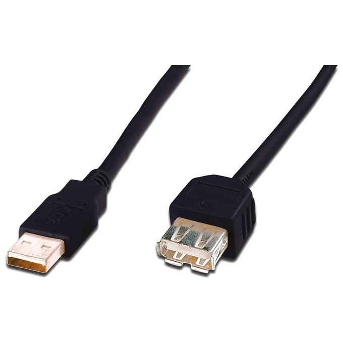 Digitus DK-300202-030-S Cavo Usb 3mt 2.0 Usb A Nero