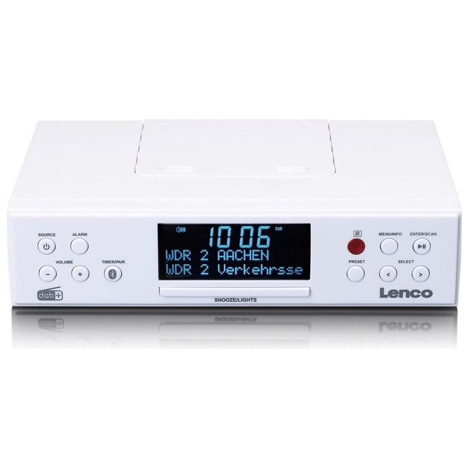 Lenco KCR-190 Radio CD Bluetooth Bianco