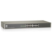 LevelOne FSW-1650 Switch di Rete 16 Porte Non Gestito Fast Ethernet 10-100 Grigio