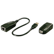 Lindy Extender Usb 2.0 Cat 5 50m 1 Porta Nero