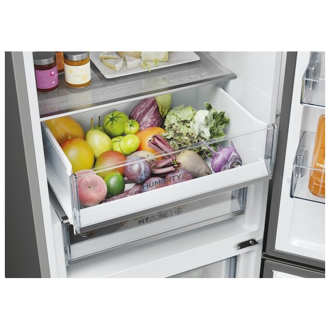Haier 2D 60 Serie 5 HDPW5618CNPD Frigorifero Combinato Libera Installazione 352 Litri Classe Energetica C Acciaio Inox