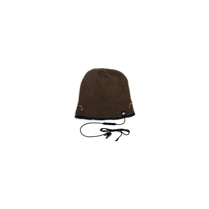 Hi-Head Cappellino Musicale Sportivo con Speaker e Jack 3.5 Blu Navy-Light Brown