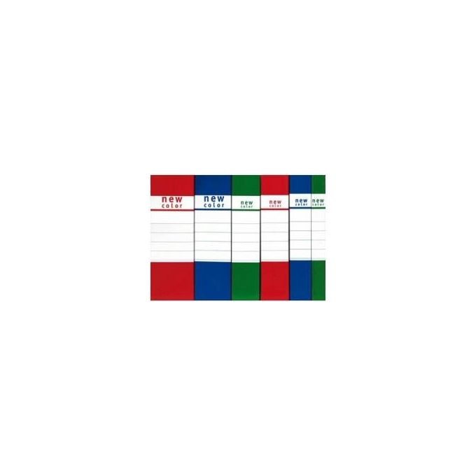 Brefiocart Confezione 5 cartelle Progetto Dorso 6cm 25x35cm rosso